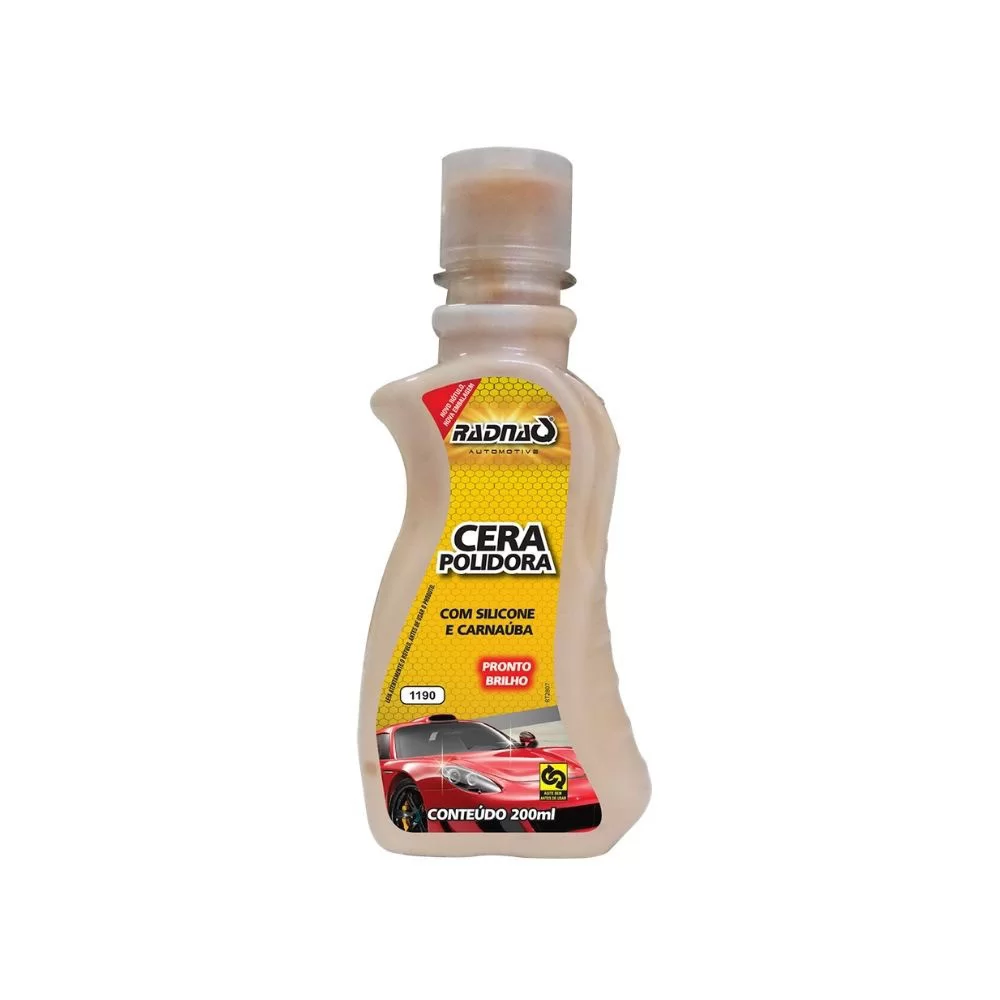 CERA POLIDORA LÍQUIDA COM SILICONE E CARNAÚBA - RADNAQ - RQ1190