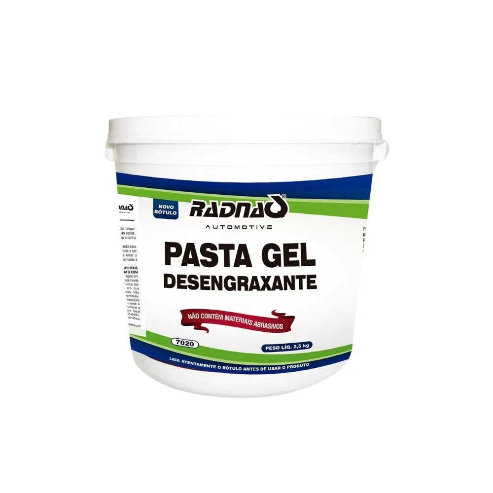 PASTA GEL DESENGRAXANTE PARA MÃOS E PELE - RADNAQ - RQ7020