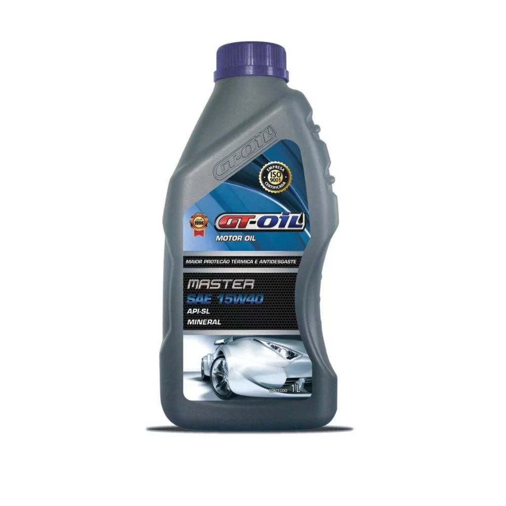 LUBRIFICANTE DE MOTOR MASTER MINERAL 15W40 SL 24X1 - GT OIL - GT32024