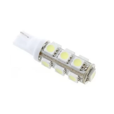 PAR DE LÂMPADA LED T10 SUPER BRANCO 13 LEDs 12V (TORRE) - TIGER - TG1014008