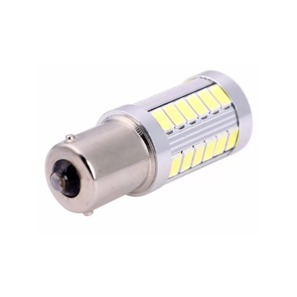 LAMPADA LED BRANCA 1034 E 1156 TORRE 33 LEDs APLICAÇÃO LANTERNA E FREIO 1 POLO - VELOX - 133502