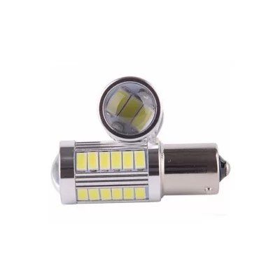LAMPADA LED BRANCA 1034 E 1156 TORRE 33 LEDs APLICAÇÃO LANTERNA E FREIO 1 POLO - VELOX - 133502