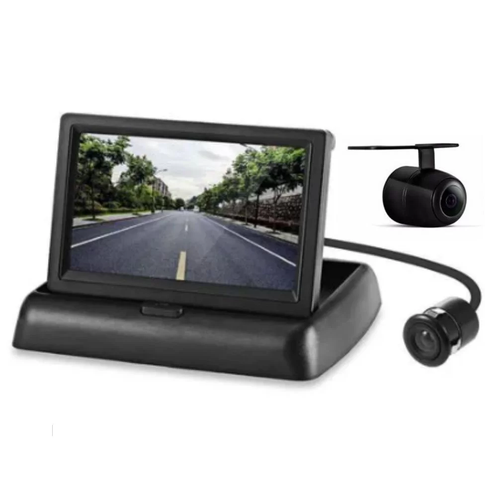 MONITOR RETRÁTIL DE 4 POLEGADAS COM CÂMERA DE RÉ - TIGER TG1304003