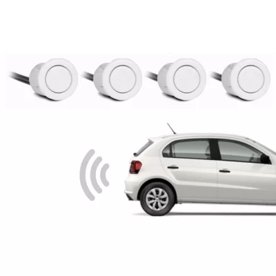 SENSOR DE ESTACIONAMENTO BRANCO UNIVERSAL 4 PONTOS COM DISPLAY MEIA LUA - TIGER TG1302004