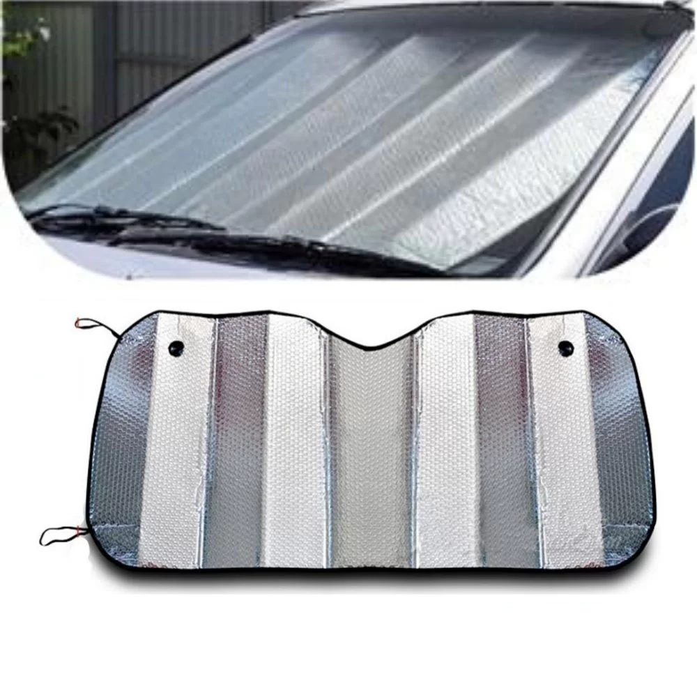 PROTETOR SOLAR PARA-BRISA AUTOMOTIVO LAMINADO UNIVERSAL PRATA METALIZADO - VELOX 903135