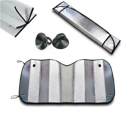 PROTETOR SOLAR PARA-BRISA AUTOMOTIVO LAMINADO UNIVERSAL PRATA METALIZADO - VELOX 903135