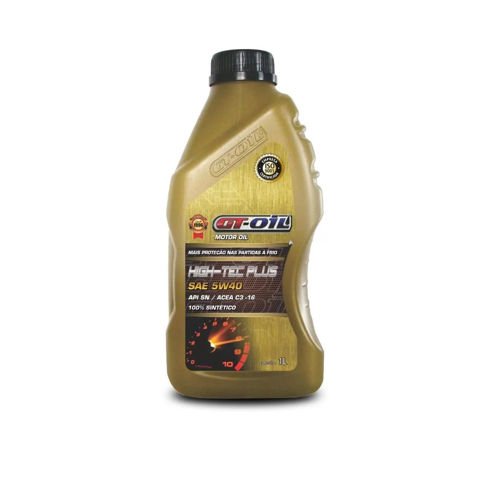 LUBRIFICANTE DE MOTOR HIGH TEC PLUS 5W40 SINTETICO API SM - GT OIL - GT74012