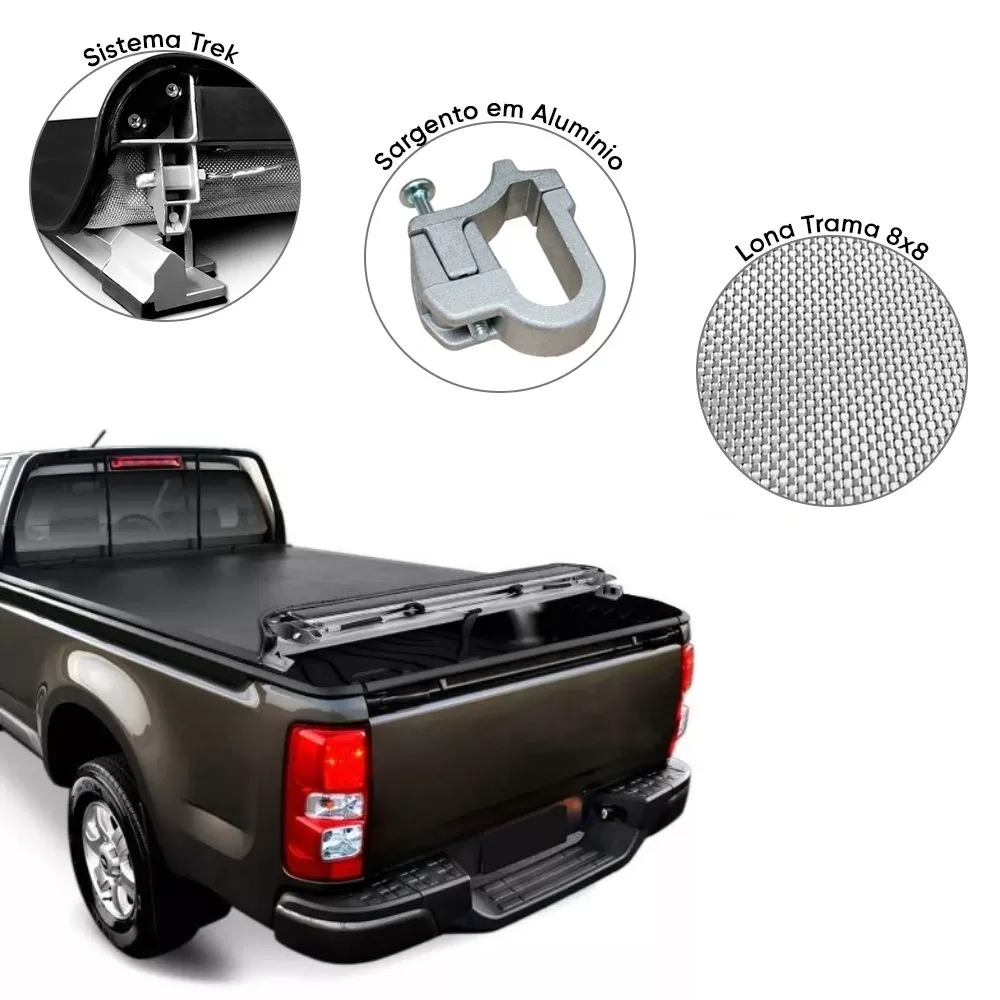 CAPOTA MARÍTIMA FLASH FORCE GENERAL MOTORS GM S10 DE 2016 EM DIANTE CABINE DUPLA - FLASH COVER FF207