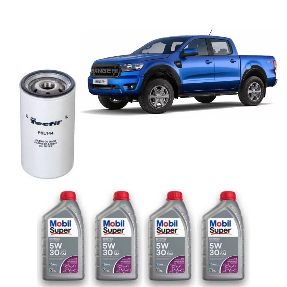 KIT PARA TROCA DE ÓLEO FORD RANGER 2.3 DE 2000 EM DIANTE - TECFIL E MOBIL
