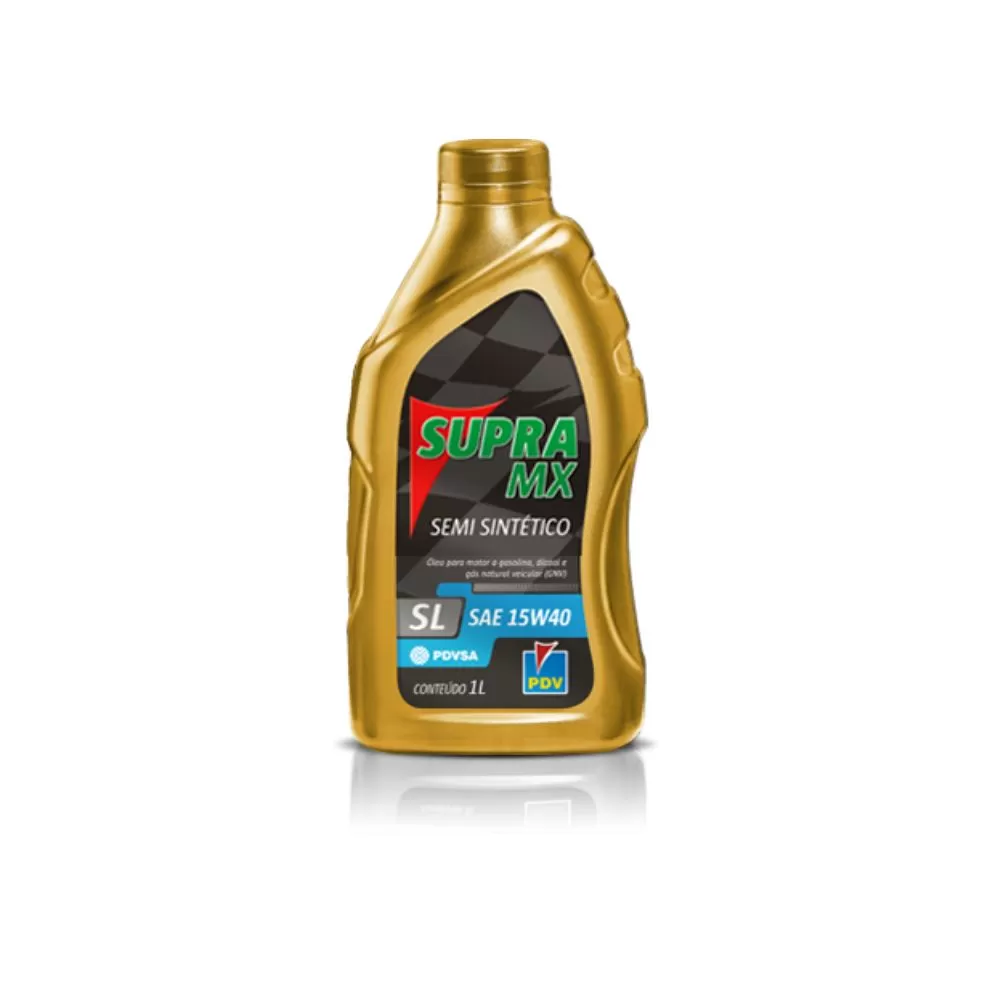 LUBRIFICANTE DE MOTOR SL 15W40 SUPRA SEMI SINTÉTICO MX - PDV 7050