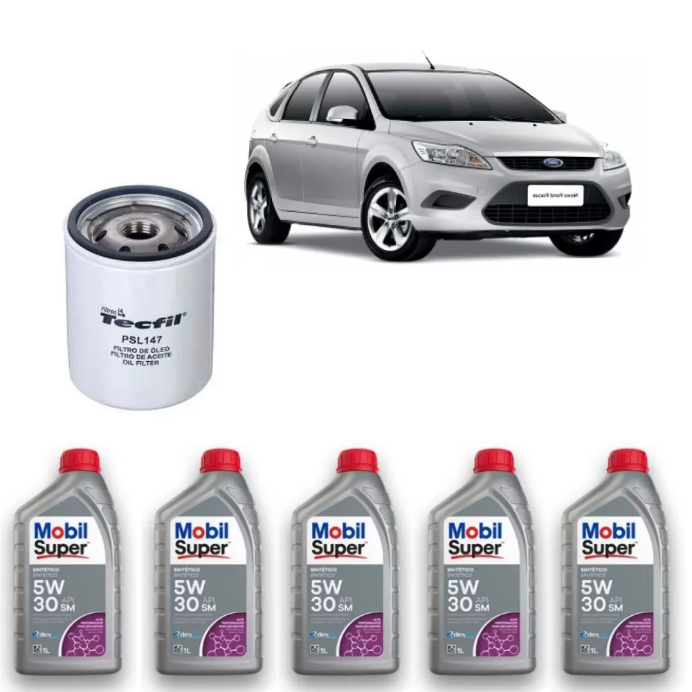 KIT PARA TROCA DE ÓLEO FORD FOCUS 2.0L 16V DE 2009 ATÉ 2013 - TECFIL E MOBIL