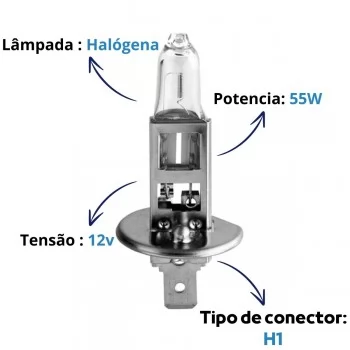 LAMPADA BIODO H-1 12V 55W
