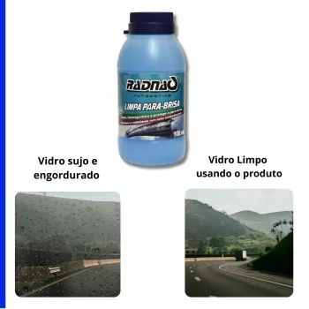 Limpa Parabrisa Vidros Carro 100ml Detergente Limpador 2 Unidades