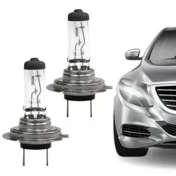 Par Lâmpadas Farol H7 Halogena Original 12v 55W