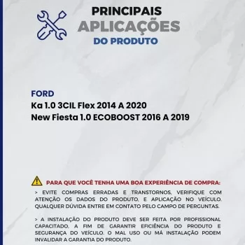 VALVULA TERMOSTATICA FORD KA NOVO 1.0 14/20 NEW FIESTA 1.0 16/19