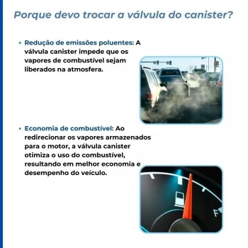 VALVULA DO CANISTER GM ONIX/PRISMA 13/21 COBALT 17/20 SPIN 1.8 17/...