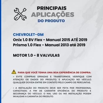 EIXO COMANDO DE VALVULA GM ONIX/PRISMA 1.0 8V 12/19