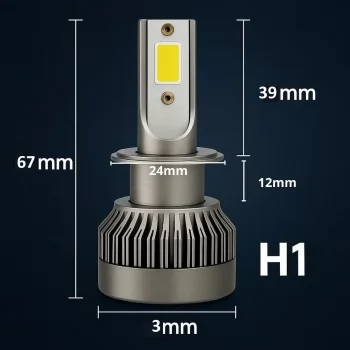 LAMPADA H-1 SUPER LED NANO X1 35W 12V 6500K 20000LM