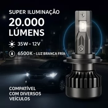 LAMPADA H-1 SUPER LED NANO X1 35W 12V 6500K 20000LM