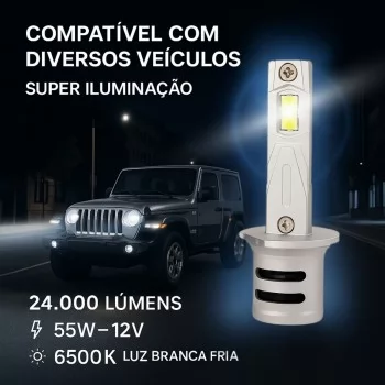 LAMPADA H-1 MINI LED HEADLIGHT 55W 12V 6500K 24000LM