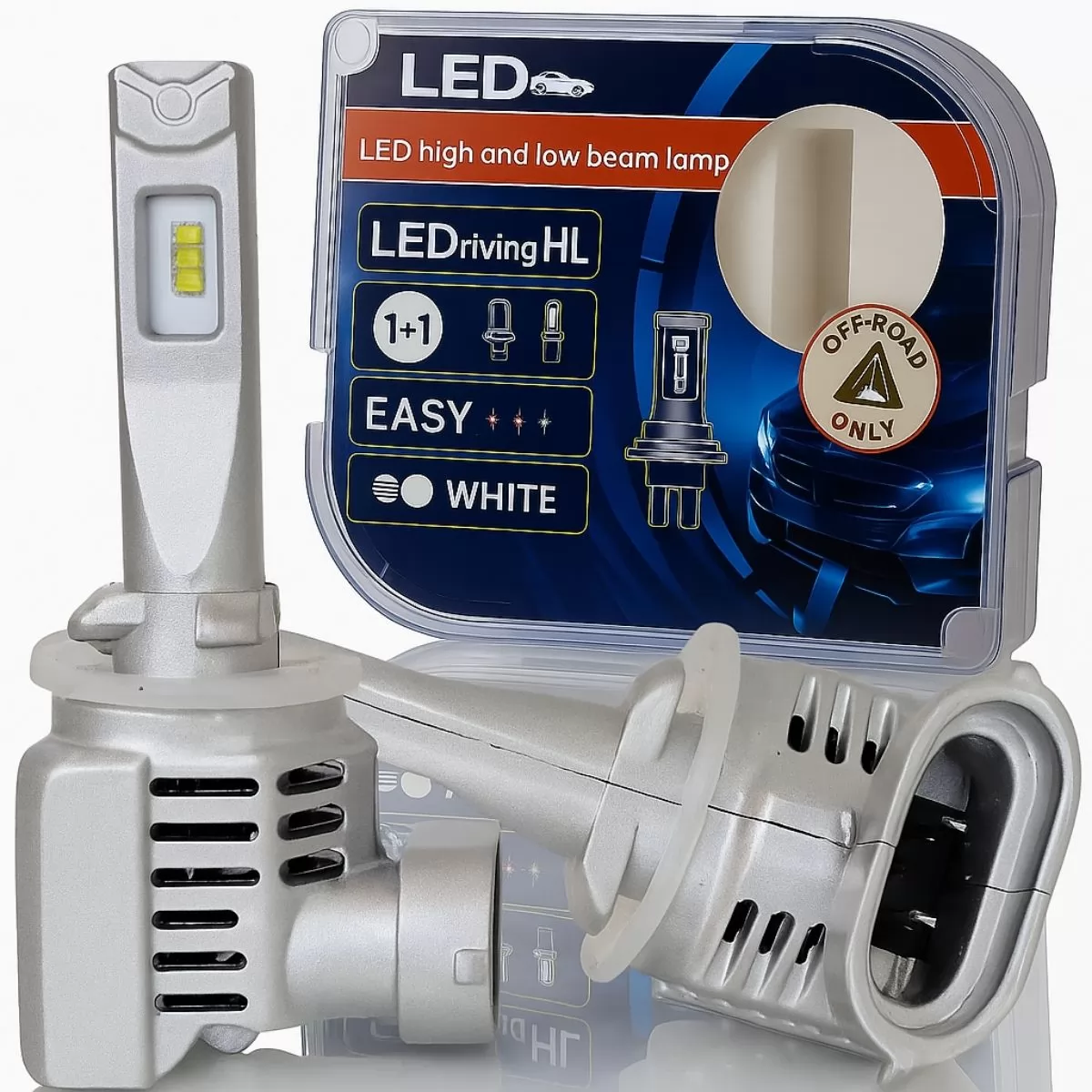 LAMPADA H-27 MINI LED HEADLIGHT 55W 12V 6500K 24000LM