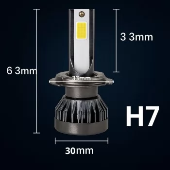 LAMPADA H-7 SUPER LED NANO X1 35W 12V 6500K 20000LM