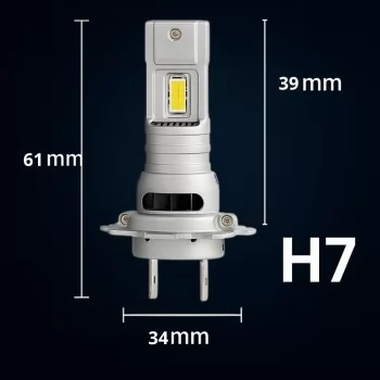 LAMPADA H-7 MINI LED HEADLIGHT 55W 12V 6500K 24000LM