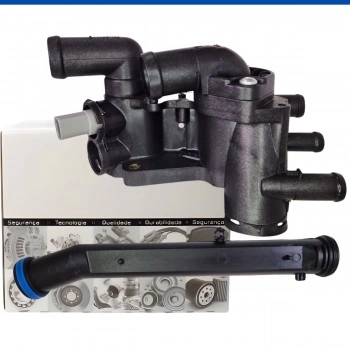 CAMARA AGUA VALV. TERMOSTATICA 3 SAIDA GOL GV/GOLF/POLO/FOX A-4 (COMPLETA)